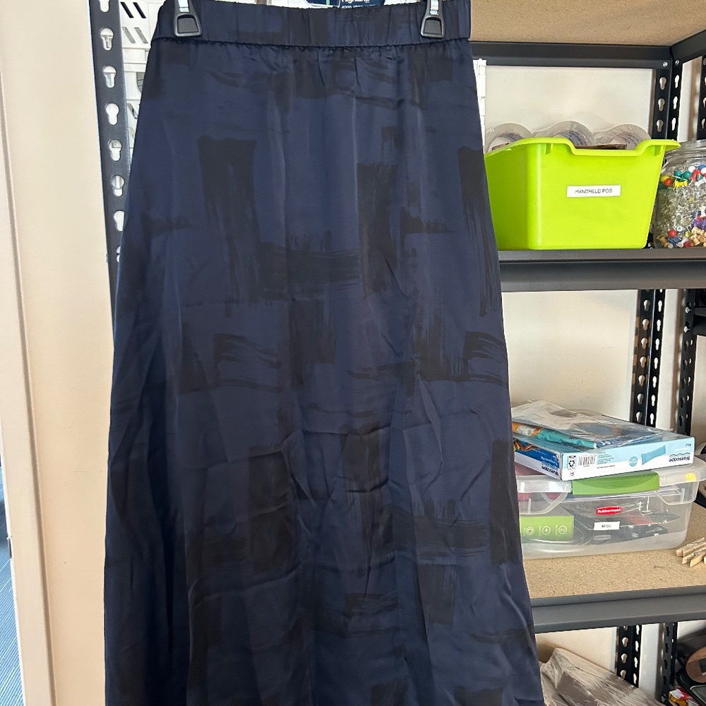 Eileen Fisher Navy Blue A-Line Skirt